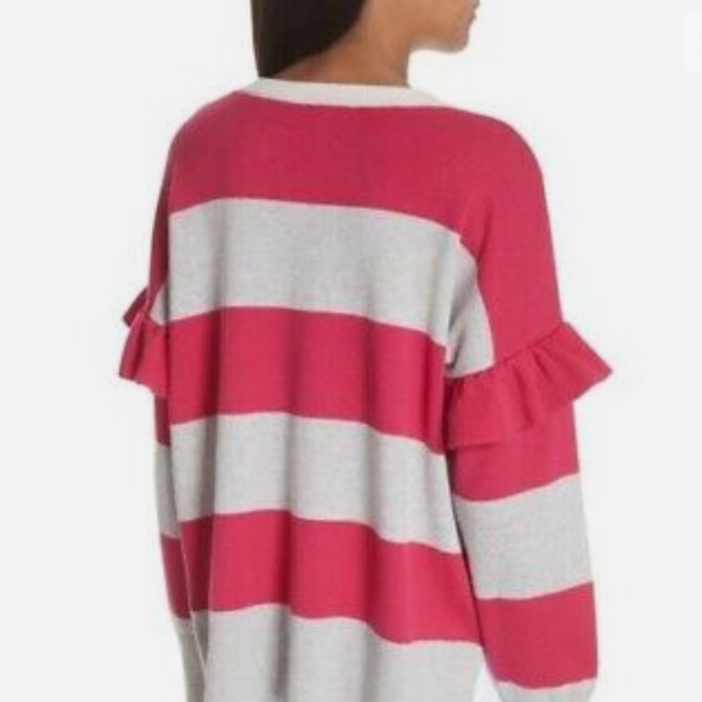 Joie ruffle arm wool and cashmere sweater. NWOT . Retail 120 - Picture 2 of 9